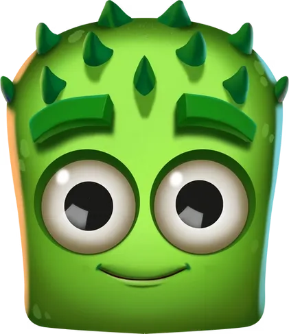 Grünes Alien symbol