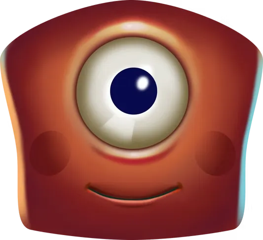 Rotes Auge symbol