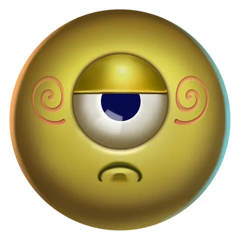 Gelbes Auge symbol