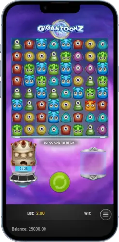 Gigantoonz Mobile App screenshoot