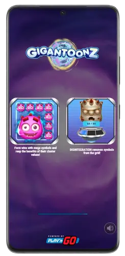 Ladebildschirm beim Starten des Gigantoonz Slot